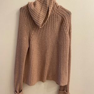 BP turtleneck knit sweater blush